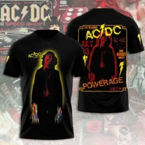 AC-DC Band Shirt 3D Print Tour 2025 Rock Legend Music Fan Tee