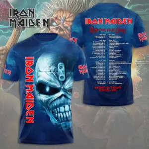 Iron Maiden Run For Your Lives World Tour 2025 –  50th Anniversary Licensed 3D