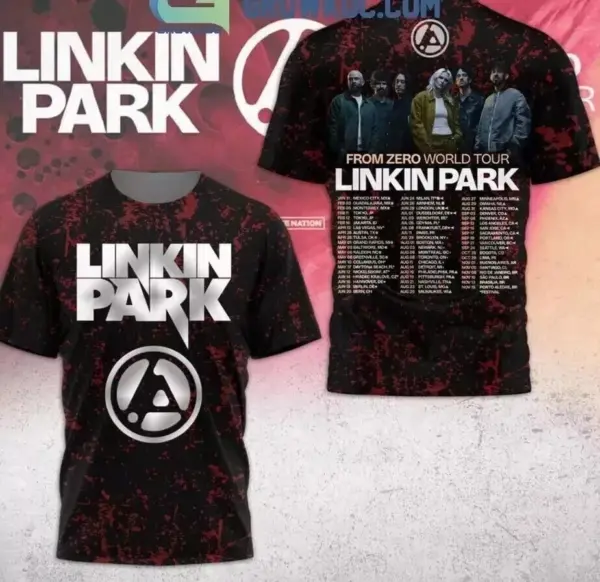 HOT SALE Linkin Park From Zero World Tour 2025 3D T-Shirt