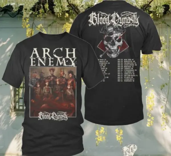 Arch Enemy North American Blood Dynasty 2025 Tour AOP 3D T-Shirt