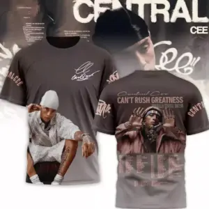 Central Cee – Cant Rush Greatness World Tour 2025 Signature 3D T-Shirt
