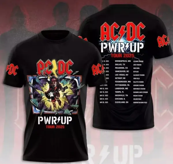 Hot SALE!!! Metallica M72 World Tour Date 2025 3D Shirt S-5XL Gift Fan Men Women