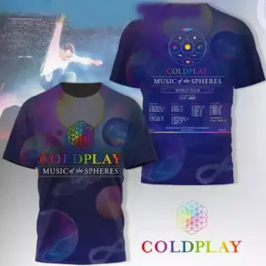 Coldplay Music Of The Sphere World Tour 2025 AOP 3D T-shirt