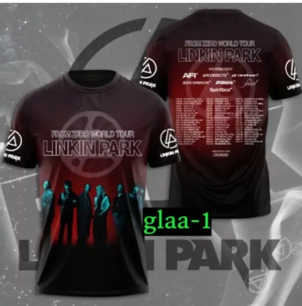 HOT SALE Linkin Park From Zero World Tour 2025 3D T-Shirt