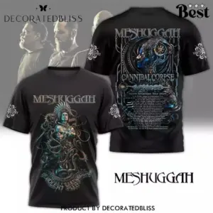 New!!! Meshuggah – Cannibal Corpse North American Tour 2025 3D T-Shirt