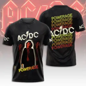 AC-DC Powerage Powerage Powerage TOUR 2025-LIMITED EDITION 3D T-Shirt Gift Rock