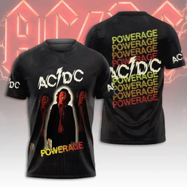 AC-DC Powerage Powerage Powerage TOUR 2025-LIMITED EDITION 3D T-Shirt Gift Rock