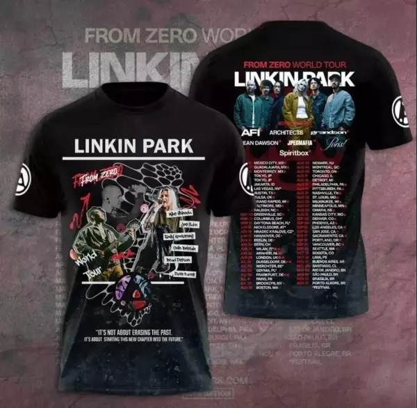 HOT NEW!! Linkin Park From Zero World Tour 2025 3D T-Shirt