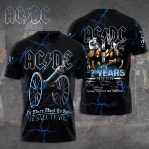 NEW -  2025 AC-DC Power Up World Tour 2 Sided Gift Fan, Rock Band 3D Apparel
