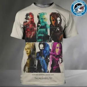 Thunderbolts Everyone Deserves A Second Shot Marvel Studio 2025 3D T-Shirt