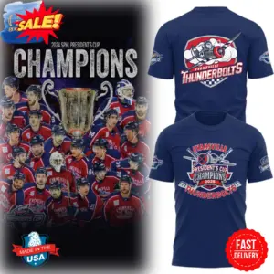 Evansville Thunderbolt Hockey 2025 PRESIDENT’S CUP CHAMPIONS 3D T-Shirt