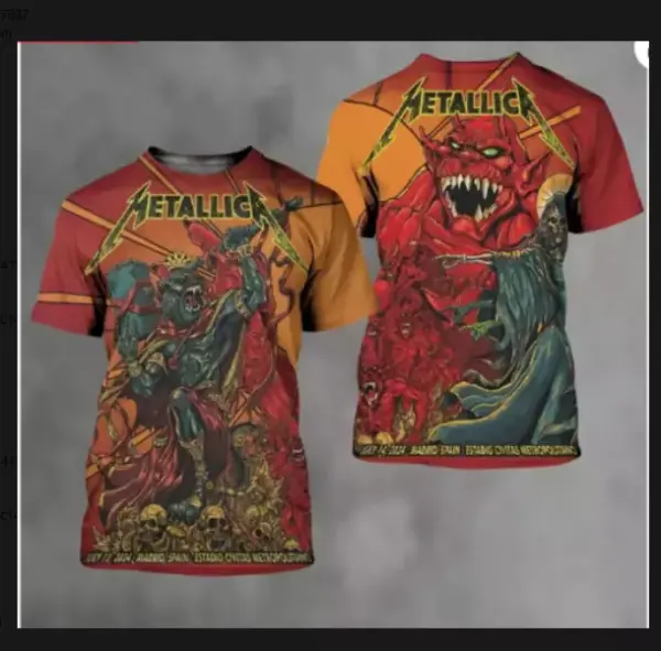 art,, metallica t shirt 3d, hot 3d gift for fan, all printed shirt 3d