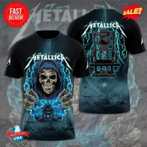 New M72 Metallica World Tour Date 2025 3D Shirt S-5XL
