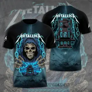 HOT Metallica Band 1981 2025 World Tour 2025 3D Shirt