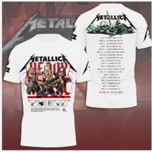 Metallica Band 3D Band Shirt All Sizes 2025 hot shirt 3d, cute gift dad 3d
