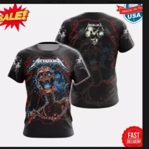 HOT- new, metallica shirt 3d, new father day, gift 3d -all printed best