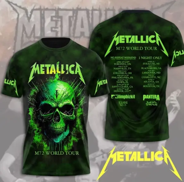 HOT HOT Metallica Band 3D Tshirt For Fan Great Design For Fan