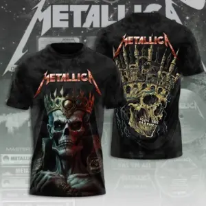 Aop Shirt  Metallica Band 3D Tshirt Good price HOt Shirt for fan