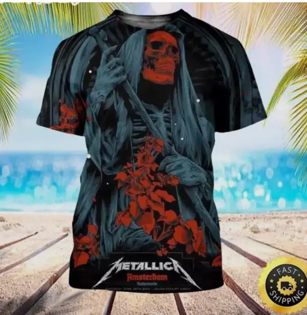 Metallica 3D T-Shirt Gift For Fans Shirt 3D shirt, cute- all size shirt 3d