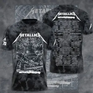 Hot Metallica 3D Tshirt Tour 2025 Limited Edition For Men Women All Size