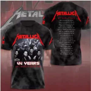 New!!! Metallica M72 World Tour Date 2025 3D Shirt S-5XL Gift Fan Men Women