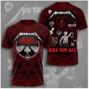 Good Price Metallica Band 3D 2025 hot shirt 3d, cute gift dad 3d, new new