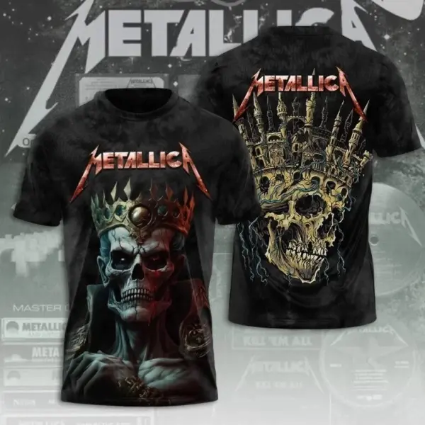 Aop Shirt Metallica Band 3D Tshirt Good price HOt Shirt for fan All Size