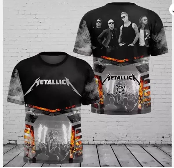 Metallica 3D Shirt, Men and Women 2025 hot shirt 3d, cute gift dad 3d