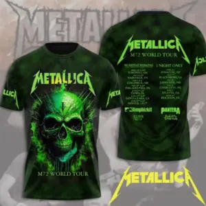 HOT HOT Metallica Band 3D Tshirt For Fan Great Design For Fan