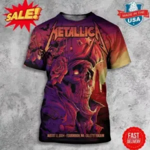 Metallica 2024 shirt 3D hot Gift shirt 3d trending new