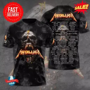 Metallica M72 2025 3D Shirt – High-Quality Rock Band Tour T-Shirt All Size