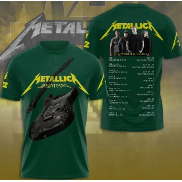 Metallica 3D T-Shirt Rock Legends, 2025 hot shirt 3d, cute gift dad 3d