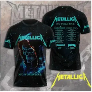 HOT M72 World Tour Metallica Band 3D 2025 Shirt 3D, Gift For Fan