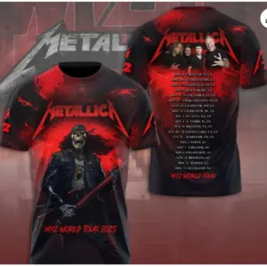 Metallica Band 3d T Shirt Tour 2025 All Size 2025 hot shirt 3d, cute gift dad 3d