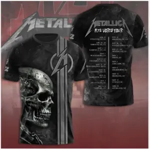 Metallica Band M72 World Tour 2025 2025 hot shirt 3d, cute gift dad 3d
