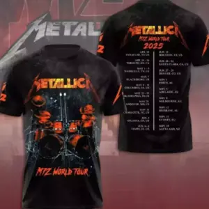 New!!! Metallica World 2025 3D T-Shirt S-5XL Gift Fan Men Women