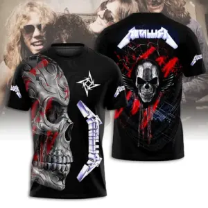 New    Metallica M72 World Tour Date 2025 3D Shirt - North America Tour Gift Fan