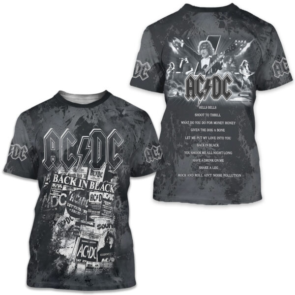 AC-DC Power Up Tour 2025 3D Shirt, Rock Music Unisex Shirt