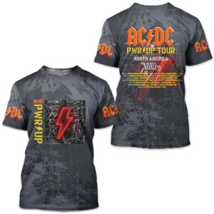 AC-DC Music Band Unisex Tee  Rock Music Fan Gift  Band Tour 2025 Shirt  Power Up