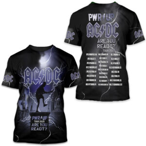 AC-DC POWER UP TOUR 2025 EDITION UNISEX TSHIRT Rock Band Fan