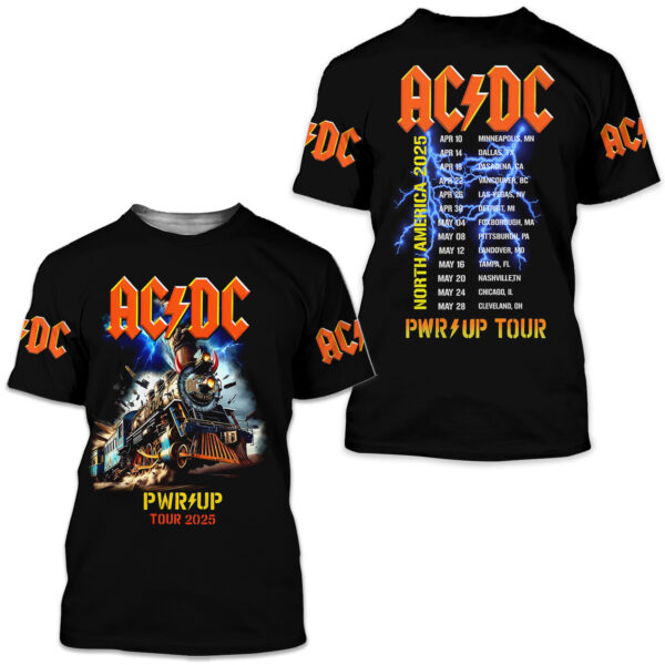 AC-DC POWER UP TOUR 2025 LIMITED EDITION UNISEX TSHIRT Gift Rock Band Fan Apparel