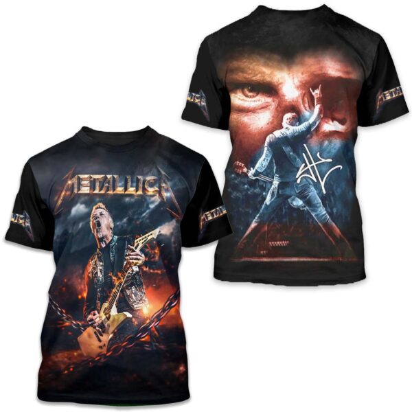 Hot New Metallica M72 World Tour Date 2025 3D Shirt S-5XL Gift Fan Men Women