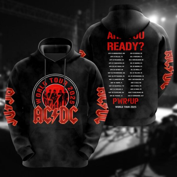 AC-DC Band Tshirt, The Evolution Of Rock Unisex Tee, Rock Love Fan Gift, Music World Tour 2025 Shirt, AC-DC Love Tee Shirt, Gift For Fan - Image 3