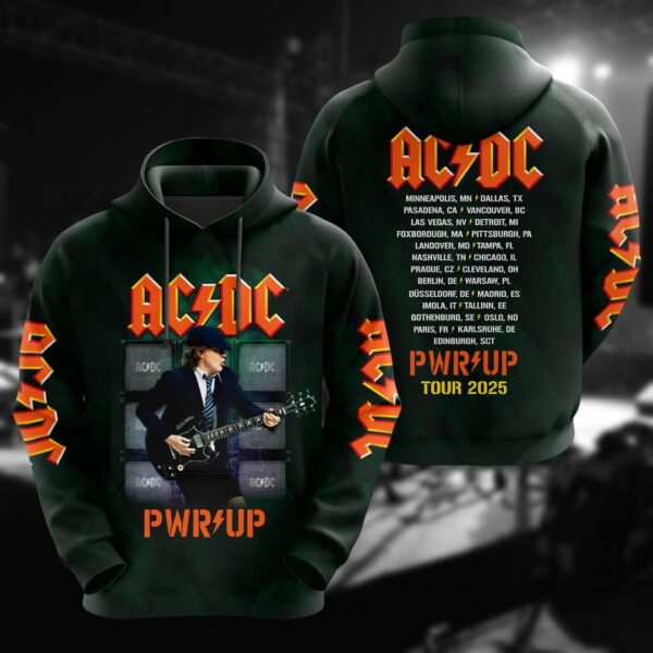 Rock Band AC-DC Tour 2025 Shirt, AC-DC Are You Ready Shirt, Pwr Up World Tour 2025 T-shirt, AC-DC Band Sweatshirt, Tour 2025 Gift - Image 3