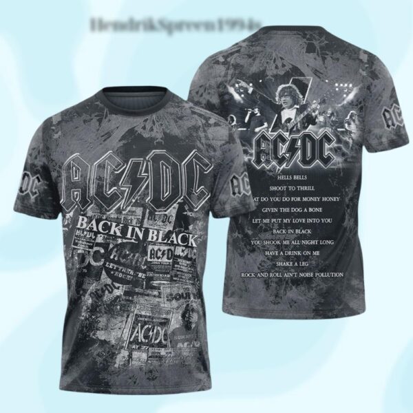 AC-DC Power Up 2025 3D Shirt, Pwr Up Tour Shirt, Music Lover Shirt, Rock Music Shirt, Music Lover Shirt For Men, AC-DC Gift Fan - Image 2