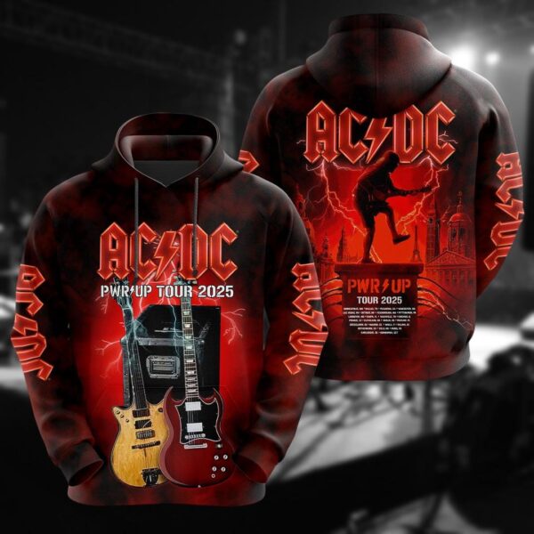 AC-DC Power Up 2025 Tshirt, AC-DC Band Unisex Shirt, Pwr Up Tour Gift For Fan, Music Lover Shirt For Men, Rock Music Tshirt, Gift For Her - Image 3
