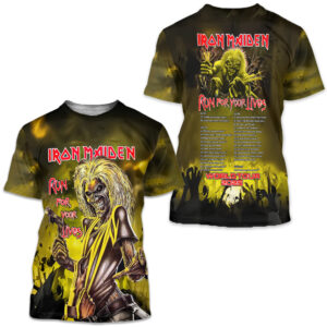 Iron Maiden Inspired Run For Your Lives World Tour 2025 – Licensed 3D T-Shirt