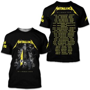 Metallica M72 World Tour 2025 3D Shirt, Unisex Shirt Gift For Rock Music Fans