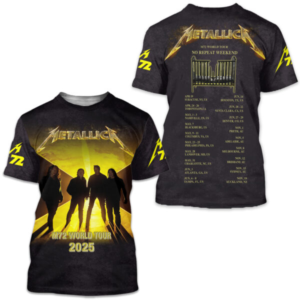 Metallica M72 World Tour 2025 Limited Edition Unisex T Shirt All Size S-5XL