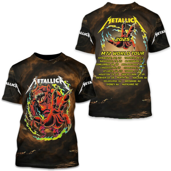 Metallica M72 World Tour 2025 Limited Edition Unisex T Shirt All Size S-5XL